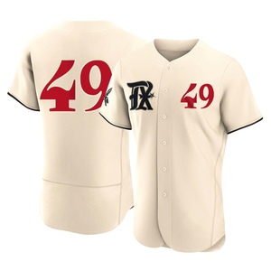 Men's Texas Rangers Charlie Hough Authentic Cream 2023 City Connect Jersey