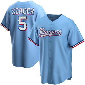 Men's Texas Rangers Corey Seager Replica Light Blue Alternate Jersey