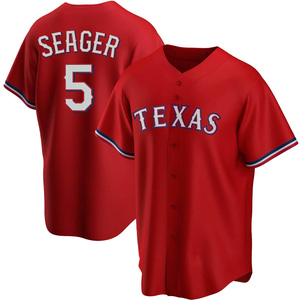 Men's Texas Rangers Corey Seager Replica Red Alternate Jersey