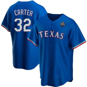 Men's Texas Rangers Evan Carter Replica Royal Alternate 2023 World Series Jersey