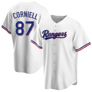 Men's Texas Rangers Jose Corniell Replica White Home Jersey