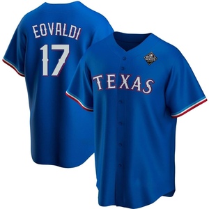 Men's Texas Rangers Nathan Eovaldi Replica Royal Alternate 2023 World Series Jersey