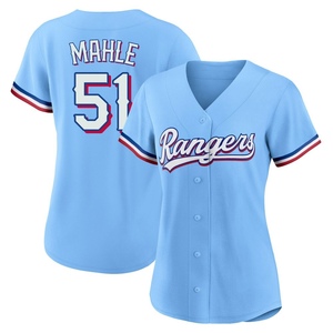 Women's Texas Rangers Tyler Mahle Replica Light Blue Alternate Jersey