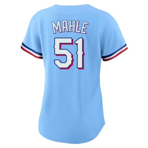 Women's Texas Rangers Tyler Mahle Replica Light Blue Alternate Jersey