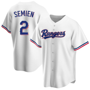 Youth Texas Rangers Marcus Semien Replica White Home Jersey