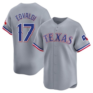 Youth Texas Rangers Nathan Eovaldi Limited Gray Away Jersey